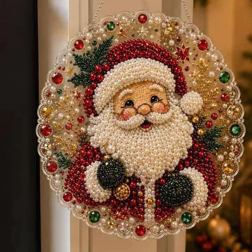 Gyémántszemcsés Gyöngy Karácsonyi Függődísz